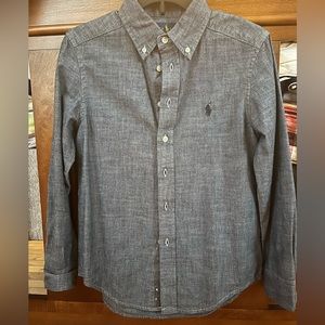 Polo boys denim button down size small (8)